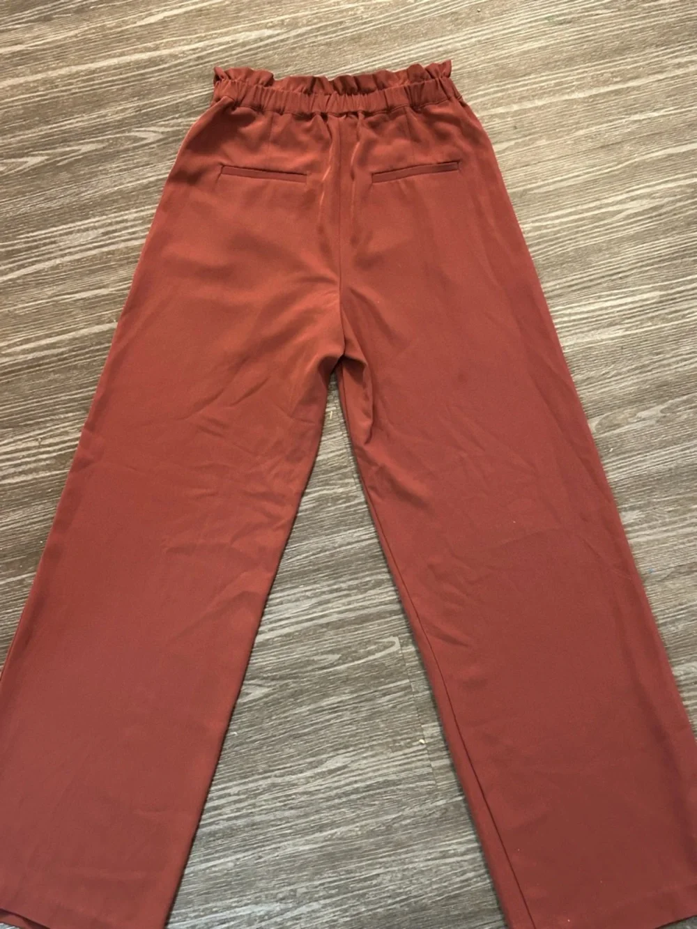 Dynamite Wide Leg Drawstring Pants in Rust - Picture 5 of 7
